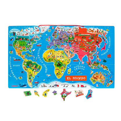 Puzzle Magnético Atlas Mundial - Janod