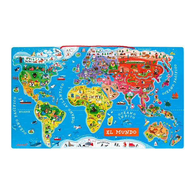 Puzzle Magnético Atlas Mundial Janod