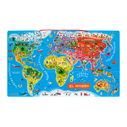 Puzzle Magnético Atlas Mundial Janod