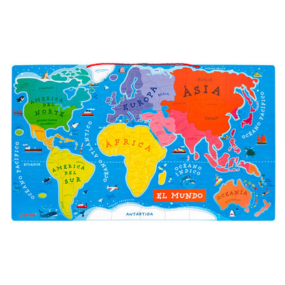 Puzzle Magnético Atlas Mundial - Janod