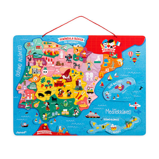 Puzzle Magnético de España y Portugal de Janod
