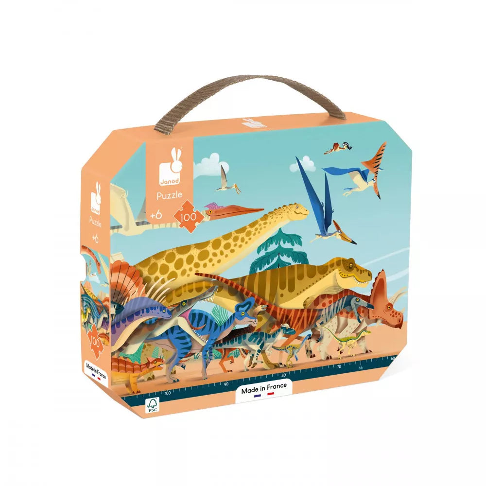 Puzzle Panorámico Dino 100 piezas - Janod