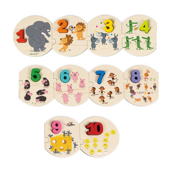 Puzzle para Aprender a Contar - Janod