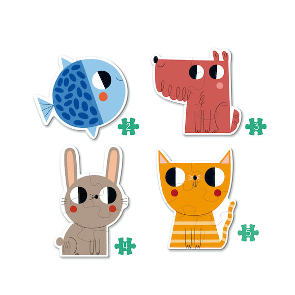 Puzzles Progresivos Animales - Goula