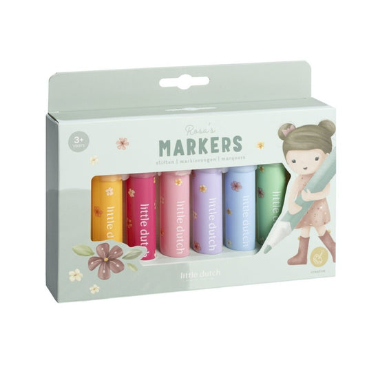 Rotuladores de Colores Rosa - Little Dutch