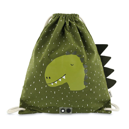 mochila saco con cordones dino trixie