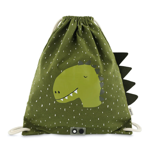 mochila saco con cordones dino trixie