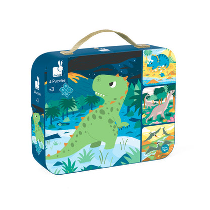 Set 4 Puzzles Evolutivos Dinosaurios - Janod