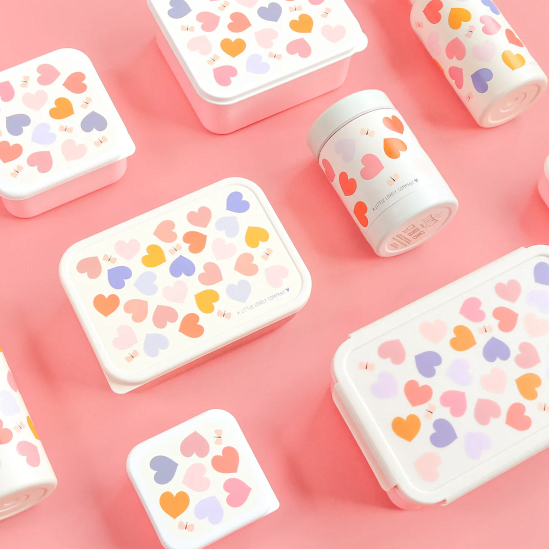 Set Cajas Almuerzo Corazones - A Little Lovely Company