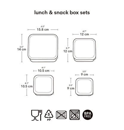 Set Cajas Almuerzo Corazones - A Little Lovely Company