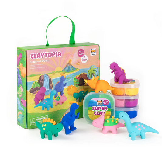 Set Creativo Claytopia Dinosaurios - Tiger Tribe