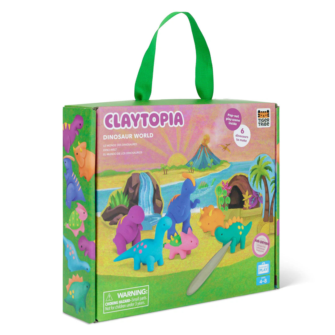 Set Creativo Claytopia Dinosaurios - Tiger Tribe