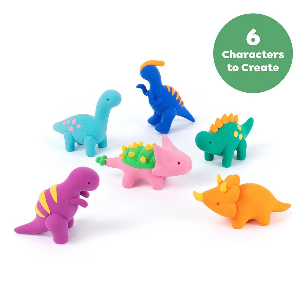 Set Creativo Claytopia Dinosaurios - Tiger Tribe