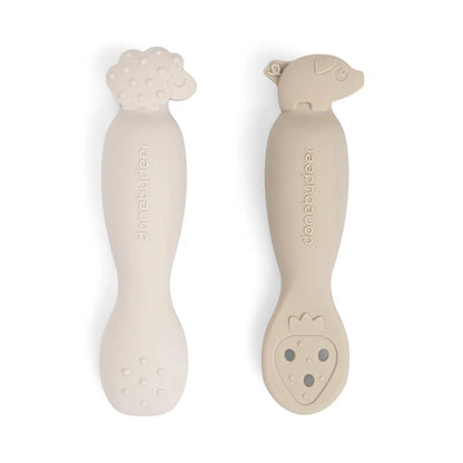 Set de Cucharas de Aprendizaje Beige - Done By Deer