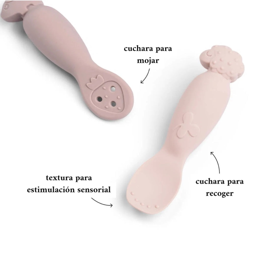 Set de Cucharas de Aprendizaje Rosa - Done By Deer
