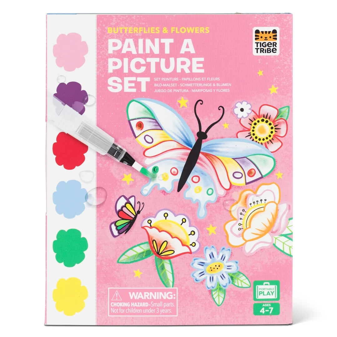 Set de Pintura Flores y Mariposas - Tiger Tribe