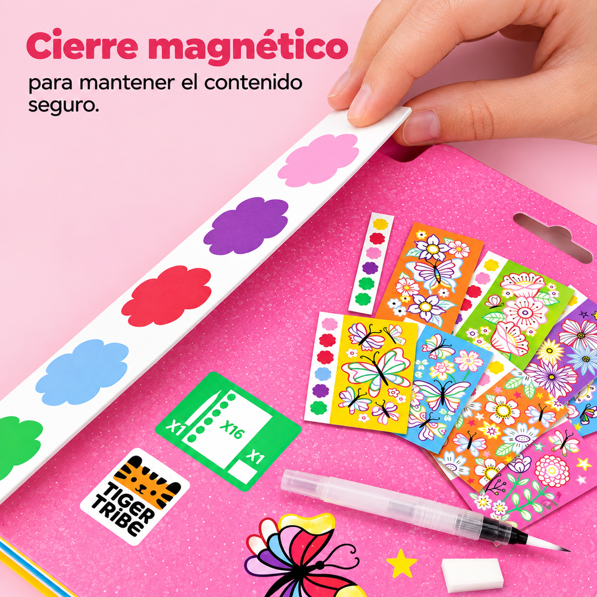 Set de Pintura Flores y Mariposas - Tiger Tribe