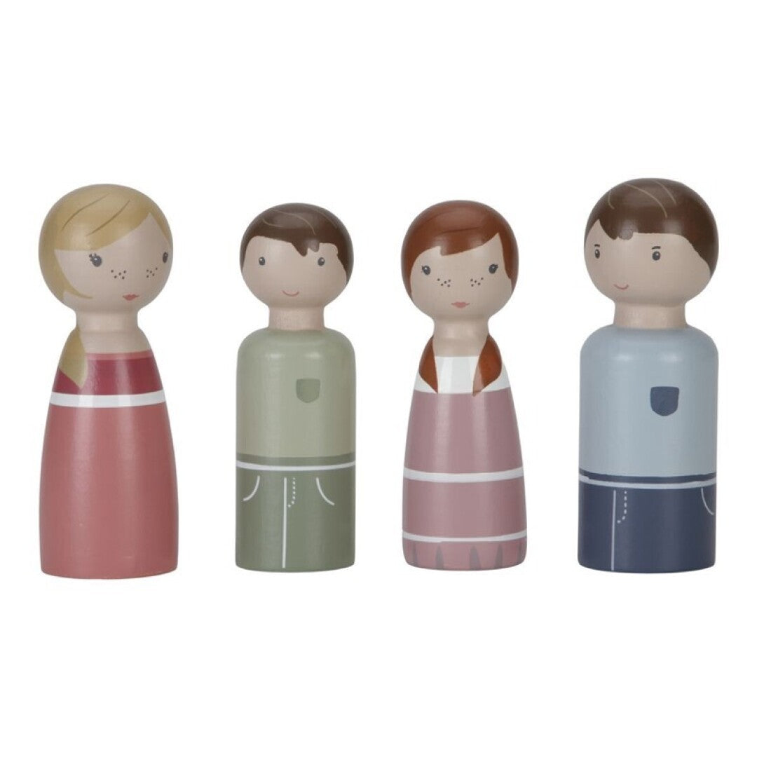 Set Familia Rosa Casa de Muñecas de Little Dutch