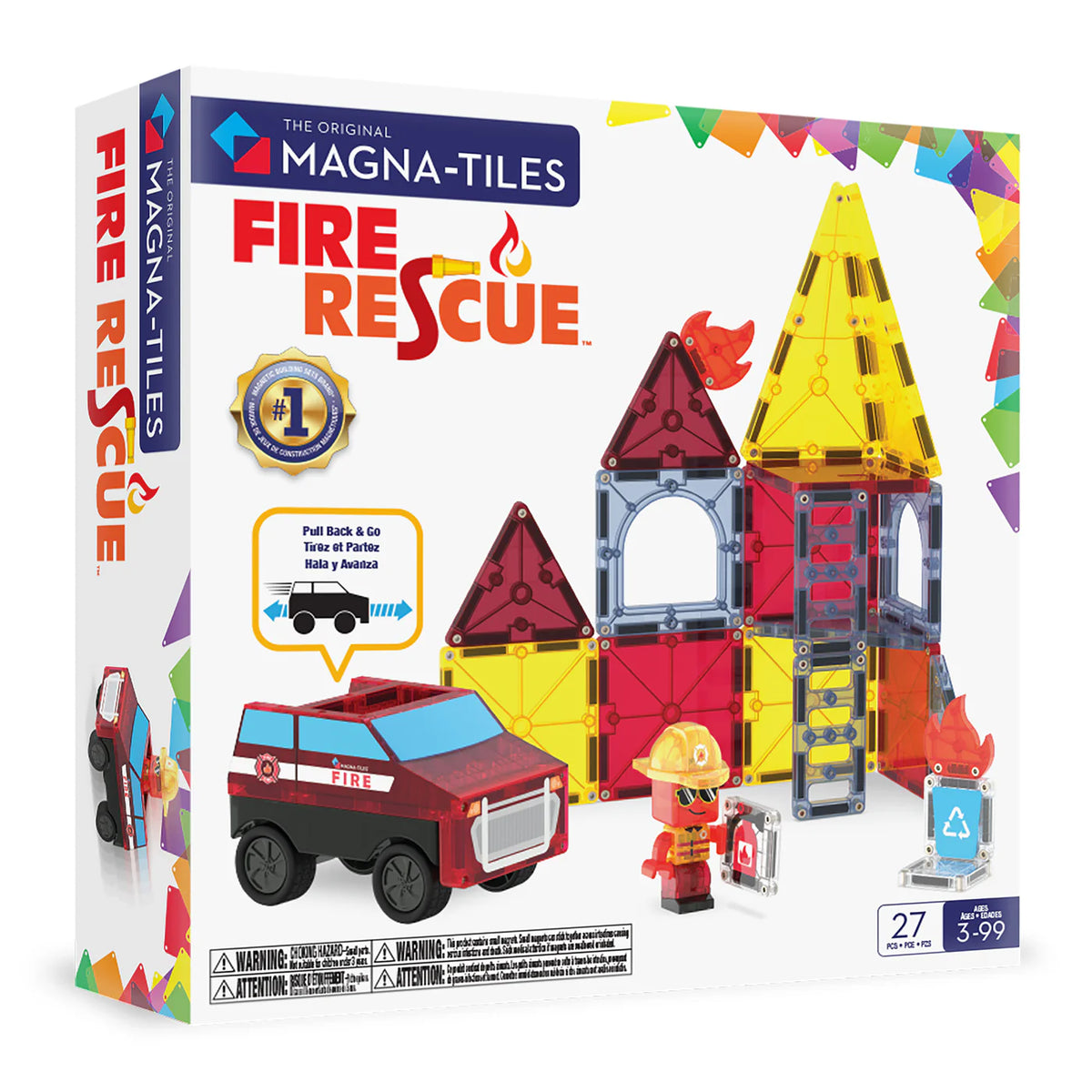 Set Fire Rescue 27 piezas - Magna Tiles