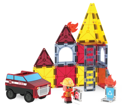 Set Fire Rescue 27 piezas - Magna Tiles