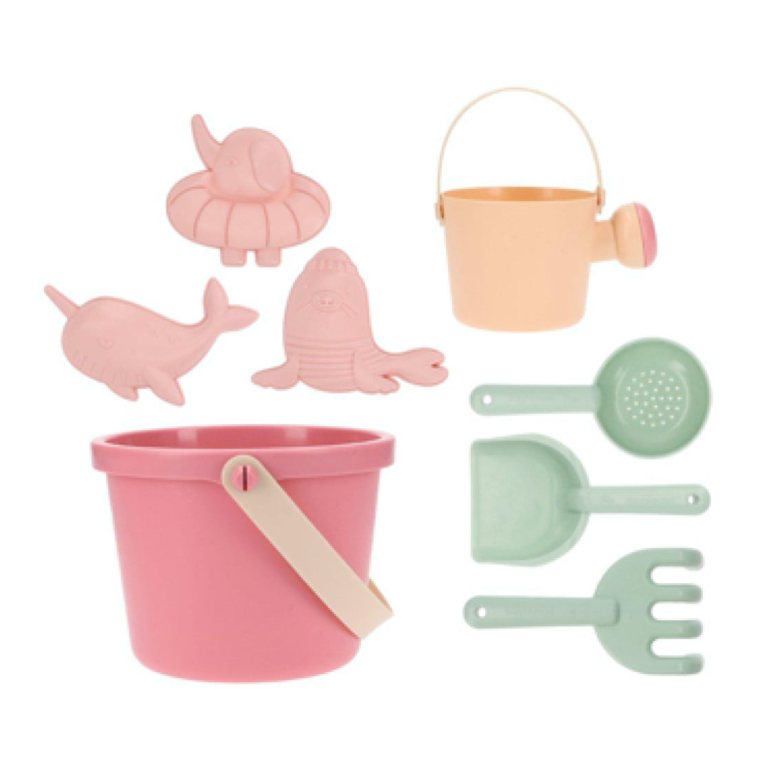 Set Juguetes de Playa Rosa de Monnëka