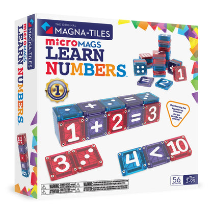 Set Learn Numbers 56 piezas - Magna Tiles