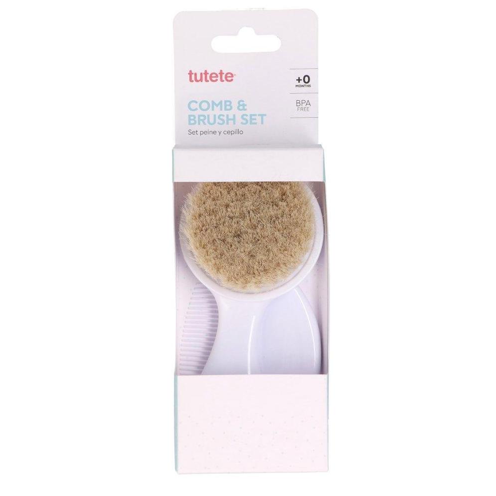 Set Cepillo y Peine Bebé Blanco - Tutete