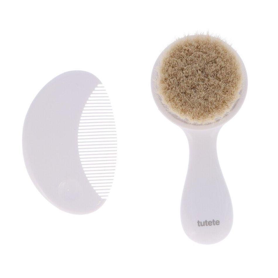 Set Cepillo y Peine Bebé Blanco - Tutete