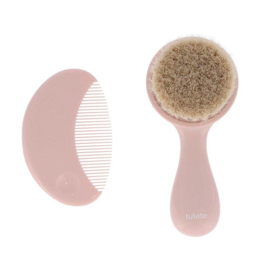 Set Cepillo y Peine Bebé Rosa de Tutete