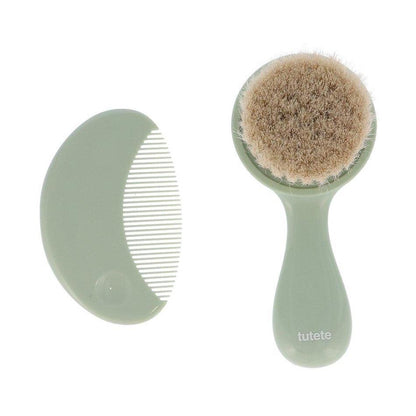 Set Cepillo y Peine Bebé Verde de Tutete