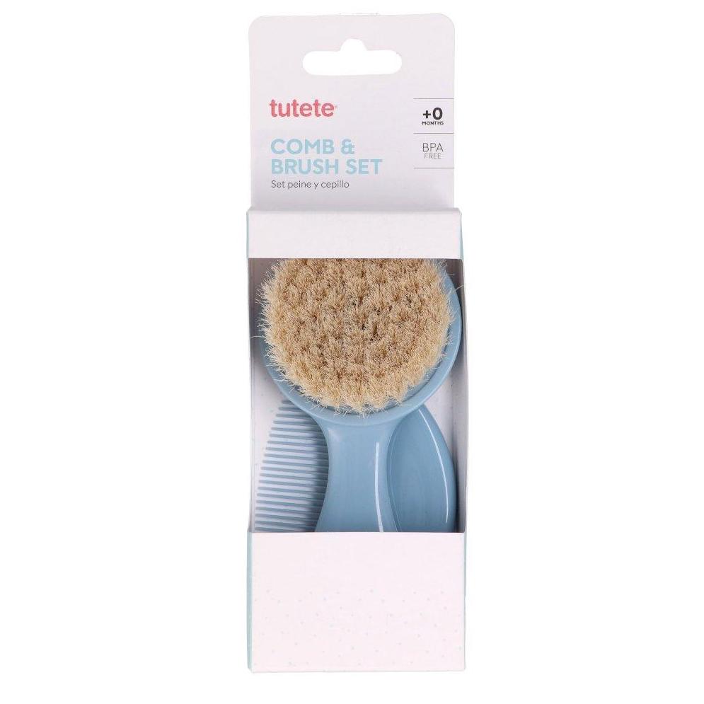Set Cepillo y Peine Bebé Azul - Tutete