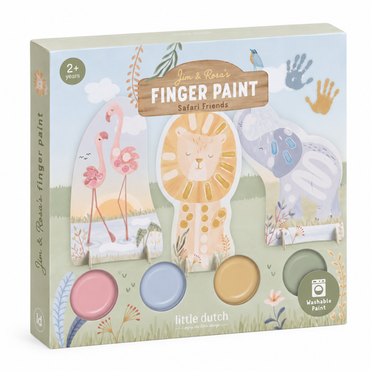 Set Pintura de Dedos Safari Friends - Little Dutch