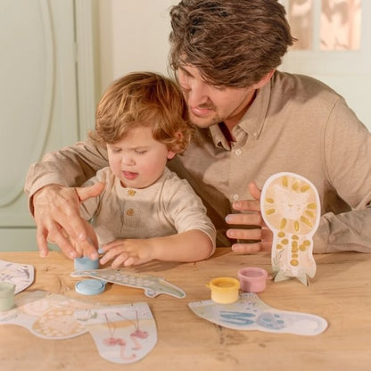 Set Pintura de Dedos Safari Friends - Little Dutch