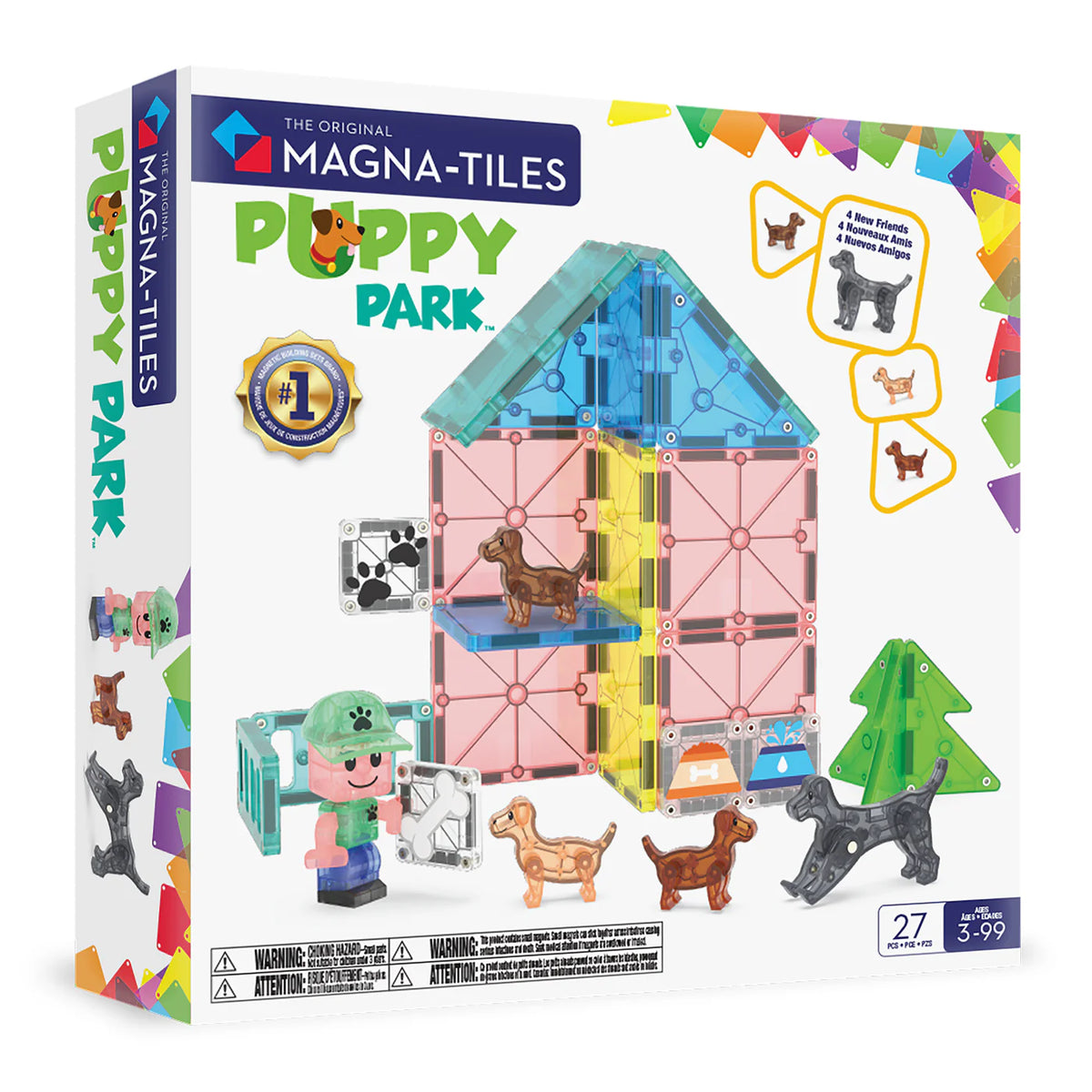 Set Puppy Park 27 piezas - Magna Tiles