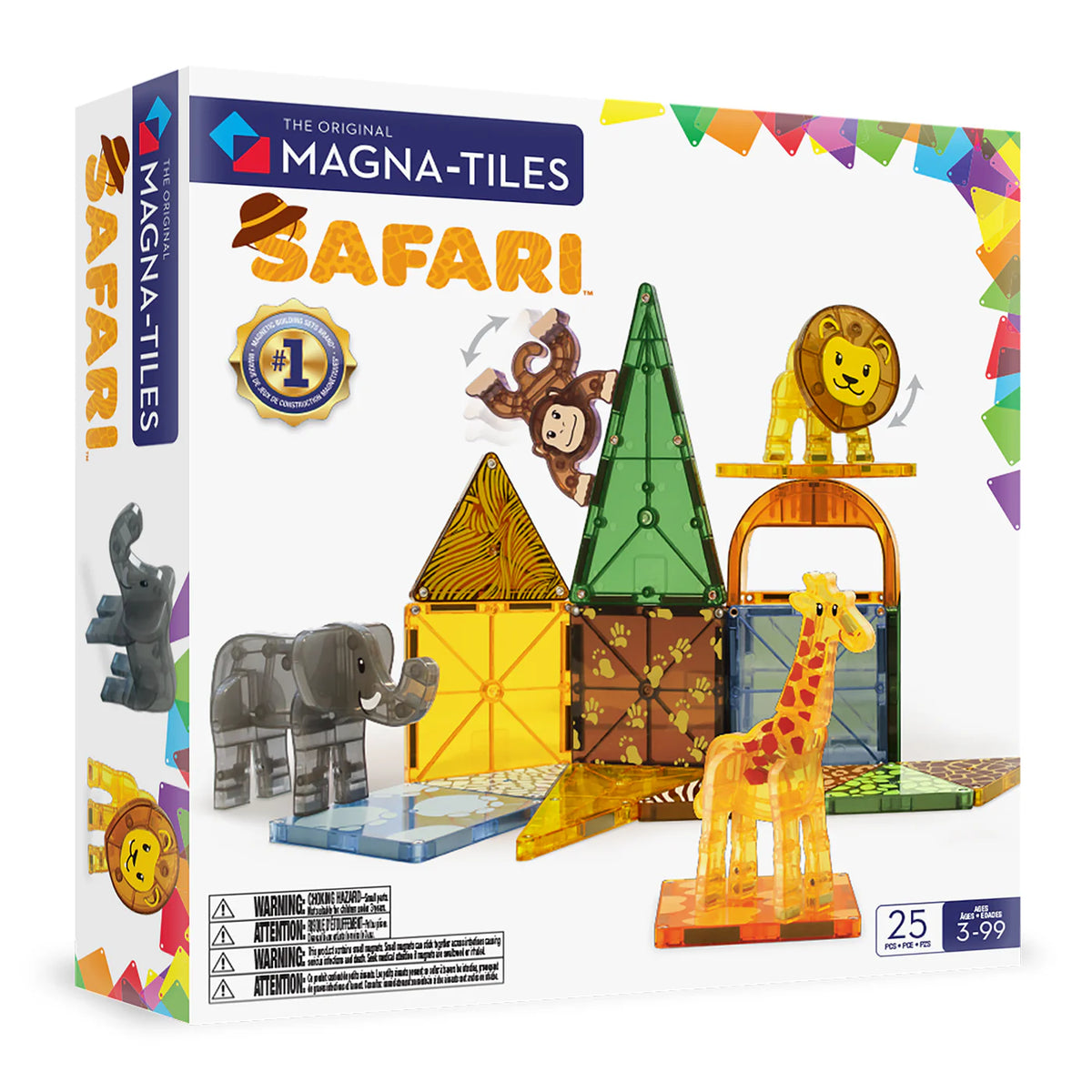Set Safari Animals 25 piezas - Magna Tiles