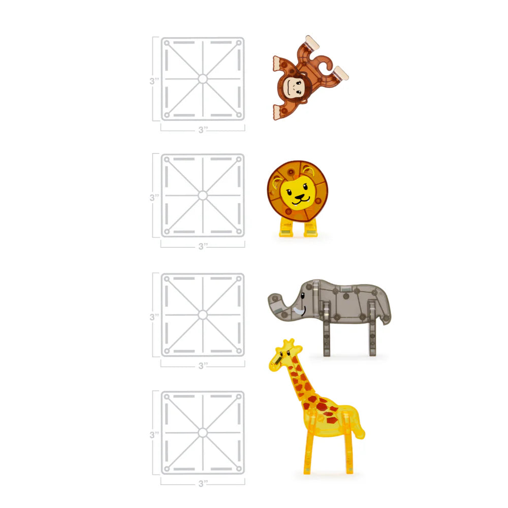 Set Safari Animals 25 piezas - Magna Tiles