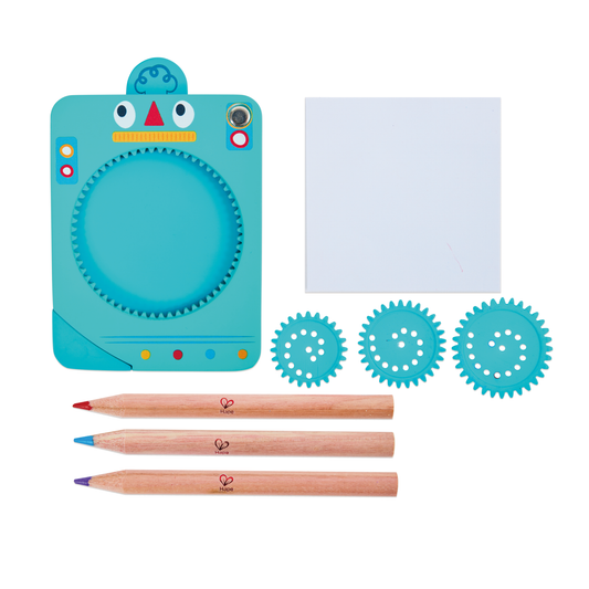 Spin 'n' Draw Dibujos en Espiral Azul - Hape
