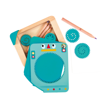 Spin 'n' Draw Dibujos en Espiral Azul - Hape