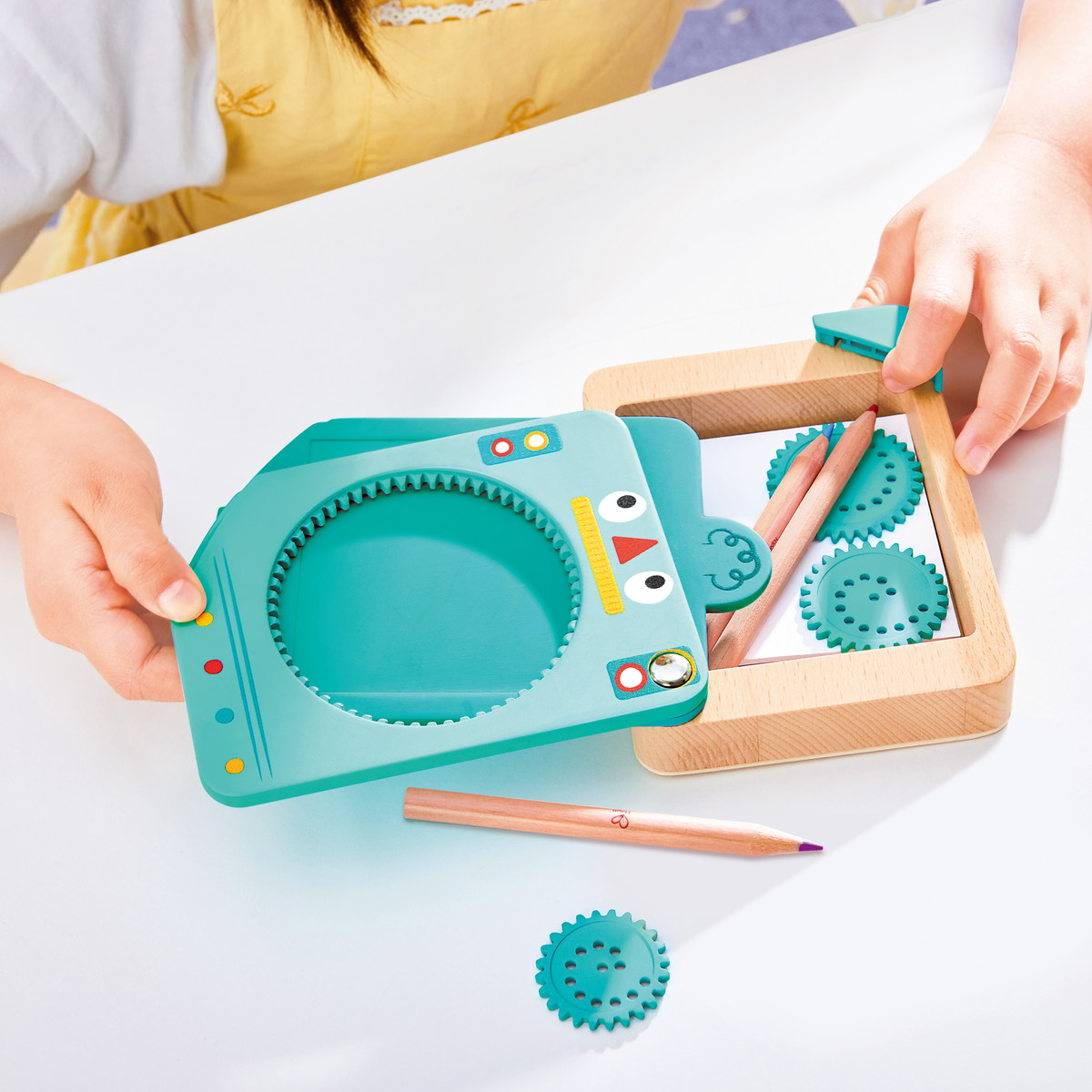 Spin 'n' Draw Dibujos en Espiral Azul - Hape