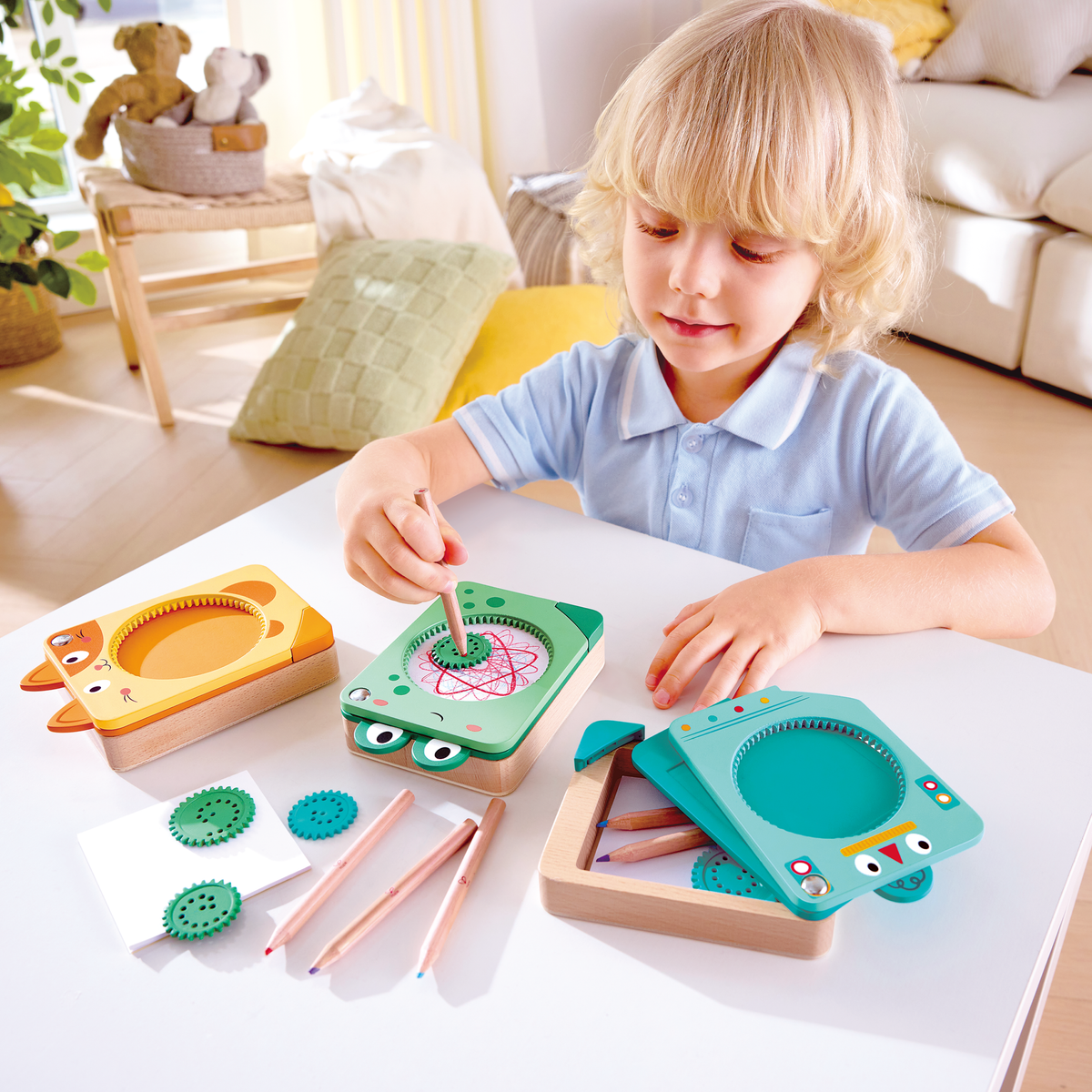 Spin 'n' Draw Dibujos en Espiral Verde - Hape