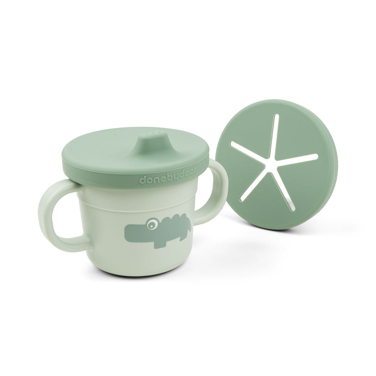 Taza Aprendizaje y Snack Croco - Done By Deer