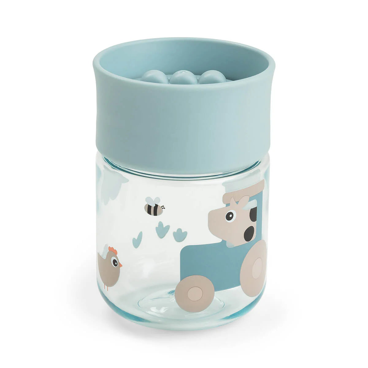 Taza de Aprendizaje 360° Tiny Farm Azul - Done By Deer