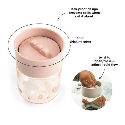 Taza de Aprendizaje 360° Tiny Farm Rosa - Done By Deer