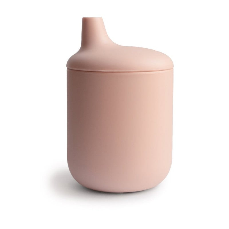 Taza Aprendizaje Silicona Solid Blush - Mushie
