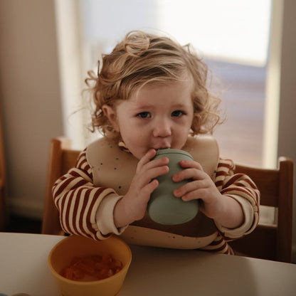 Taza Aprendizaje Silicona Solid Powder Blue - Mushie