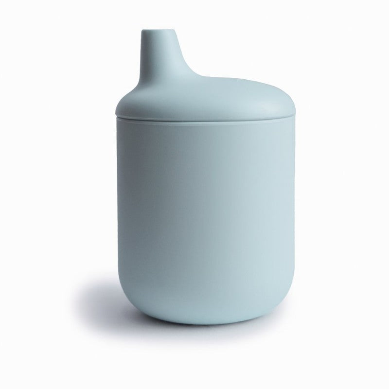 Taza Aprendizaje Silicona Solid Powder Blue - Mushie