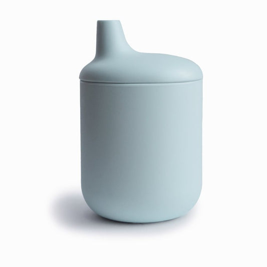 Taza Aprendizaje Silicona Solid Powder Blue - Mushie