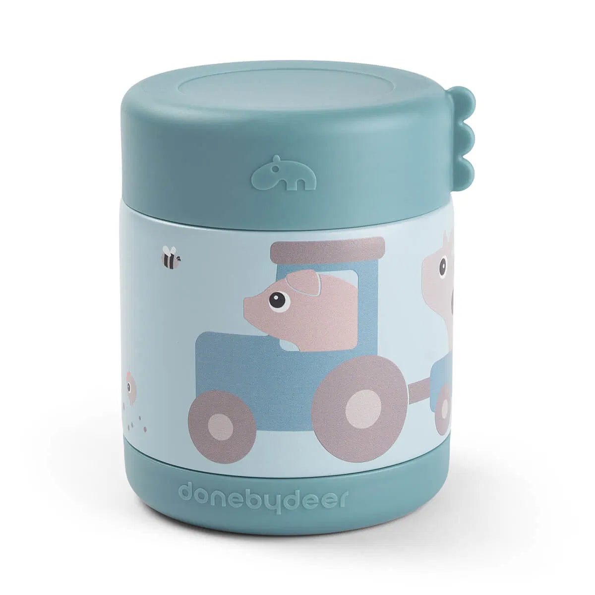 Termo Sólidos Tiny Farm Azul 300 ml - Done by Deer