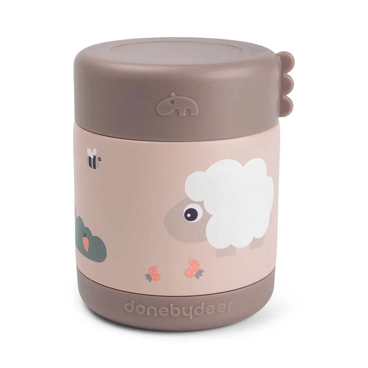 Termo Sólidos Tiny Farm Rosa 300 ml - Done by Deer