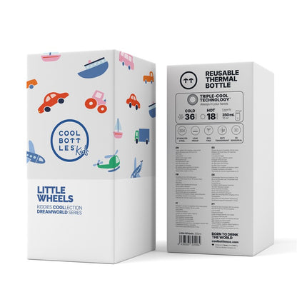 The Kiddie Bottle Little Wheels 350 ml - Cool Bottles